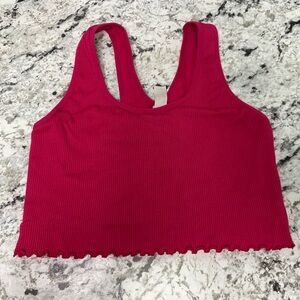 Pink seamless workout top or bra
